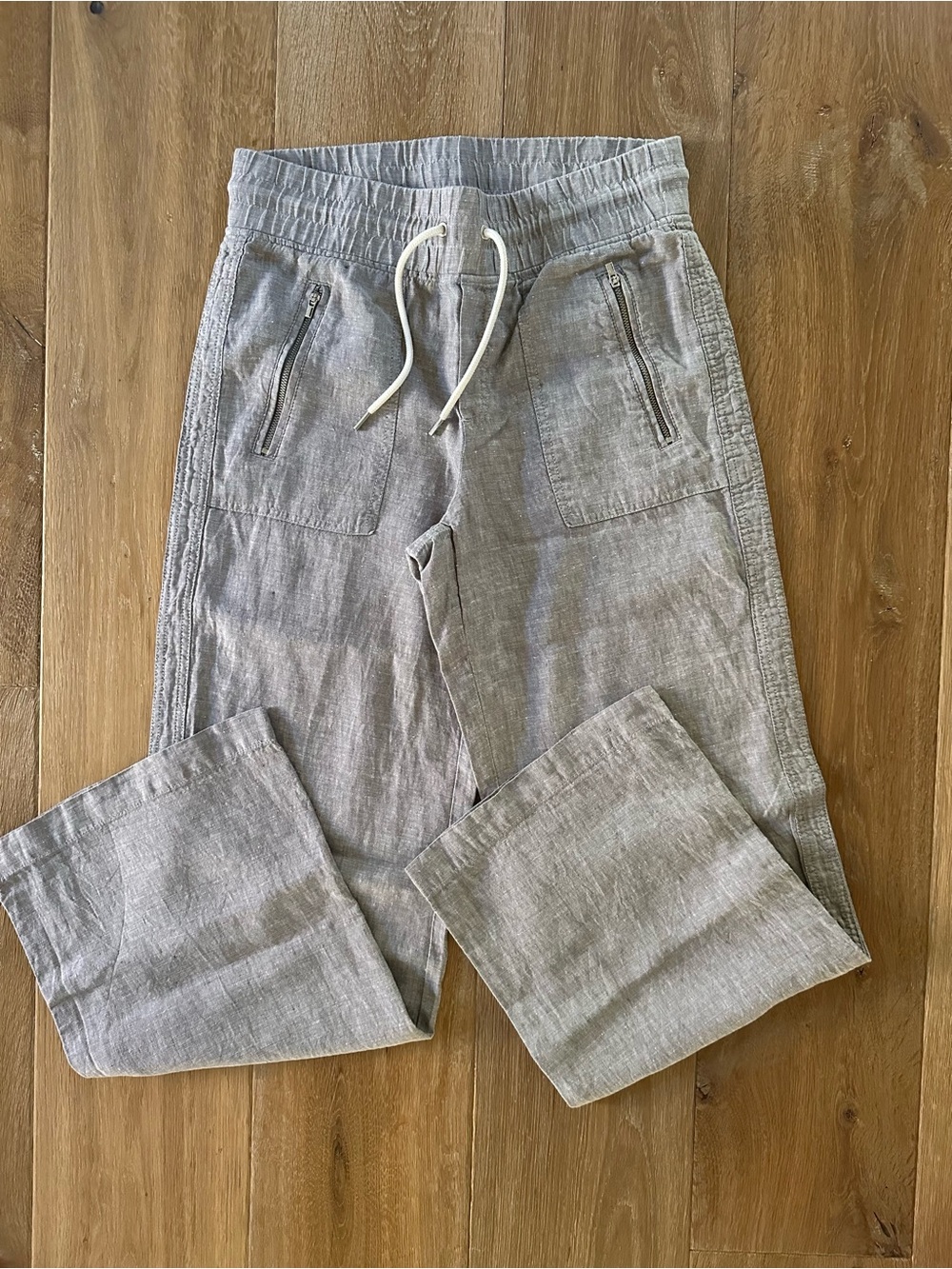 NWOT Athleta Linen Pants size 4 in grey